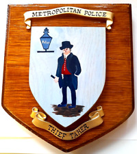 Thief Taker Metropolitan Police  Mess Plaque or Shield Beautifully Hand Crafted
