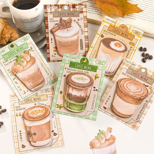 Kawaii coffee sticky notes - sticky,