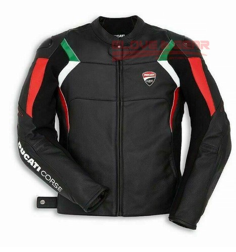 Leather jacket ducati corse - leather,