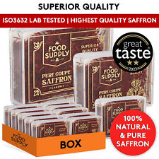 The Food Supply Saffron Kesar, 100% A-Grade Spanish Saffron + PURE & NATURAL A++