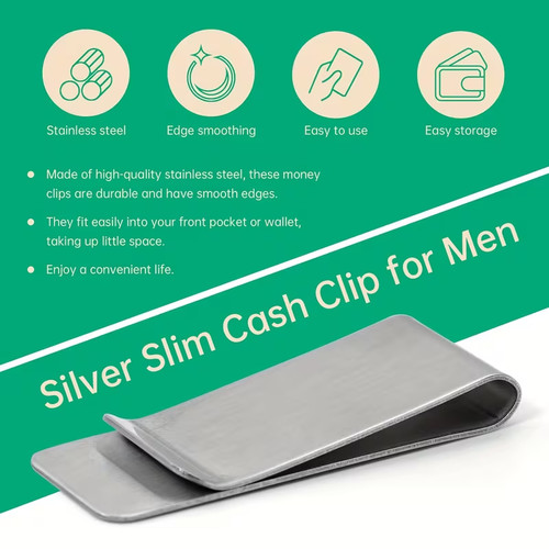 Money clip note thin cash - clip,