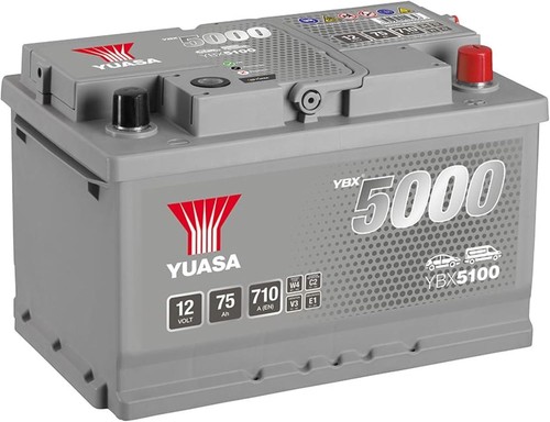 Yuasa ybx5100 12v 75ah 710a - ybx5100,
