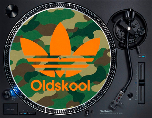 Oldskool trefoil camo orange - camo,