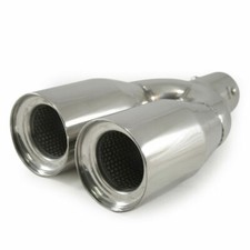 Twin Exhaust Tip Trim Pipe