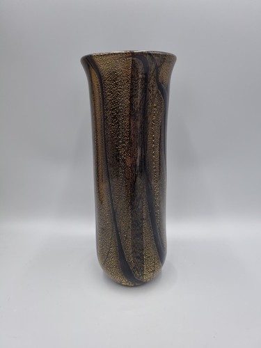 Tall studio glass vase by - vase,