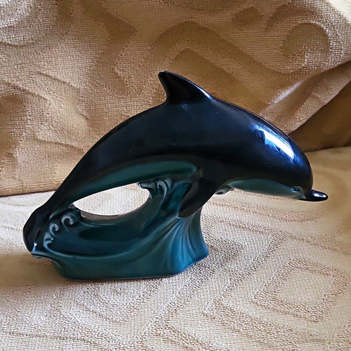 Poole ceramic dolphin figurine - ceramic,