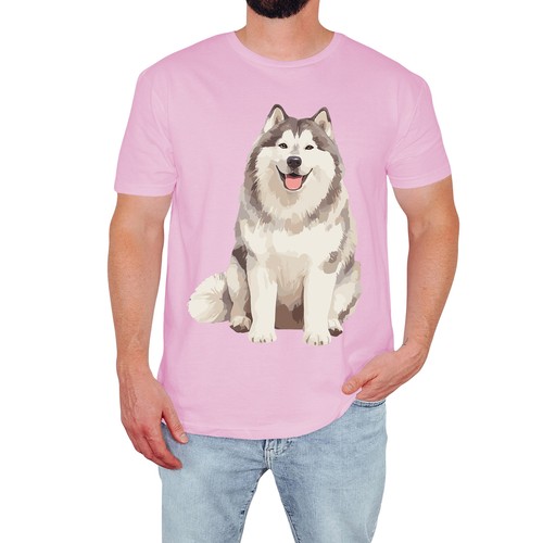 Happy siberian husky mens - happy,
