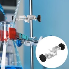Chemistry Lab Equipment Iron Clamp Stand Dual Screw Stand Accessory 