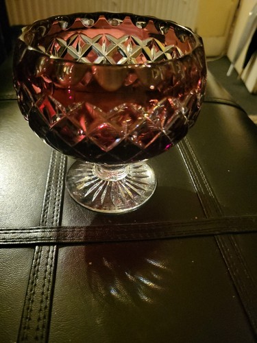 Burgundy glass bon dish - bon,