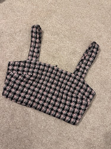 Primark rose pink black tweed - primark,
