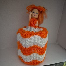 Retro Toilet Roll Cover Doll