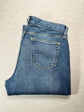 Gap blue denim zip jeans - denim,