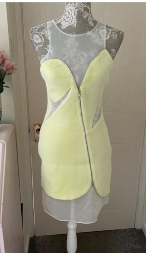 Three floor lemon mesh - lemon, dress
