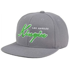 Last Kings Steady Gray Los Angeles Adjustable Adult Flat Bill Snapback Hat Cap