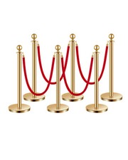 Uimoso 6 Pcs Gold Stanchion