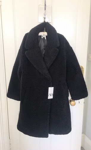 Zara faux shearling - faux, lapel