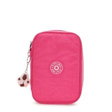 Kipling 100 PENS Pen Case in Happy Pink C RRP £39