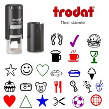 LOYALTY CARD RUBBER STAMP SELF INKING POCKET SIZE 11mm COFFEE CUP REWARD SCHEME