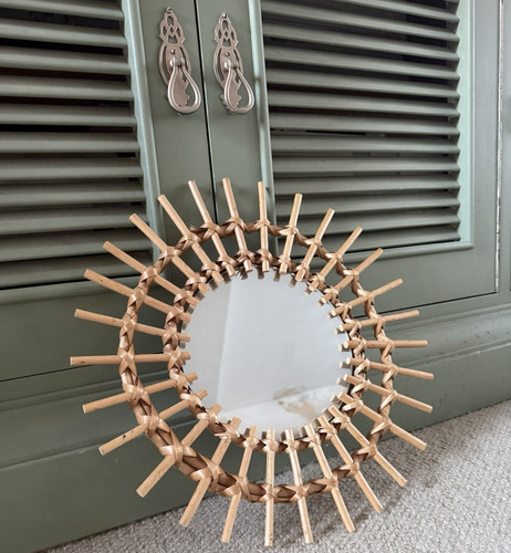 Round sunburst bamboo framed - sunburst,