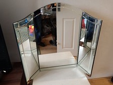 Next Dressing Table Mirror Large Retro Vintage Style Tri Fold 