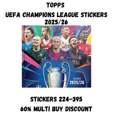 Topps UEFA Champions League 2025/26 - Single Stickers 224-395 60% multi discount