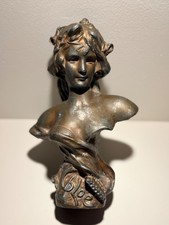Vintage art nouveau spelter - art,