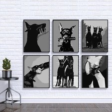 Doberman prints dog lover gun