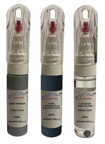 For ford chrome blue - chrome,