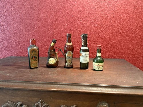 Antique liquor bottles - bottles, green