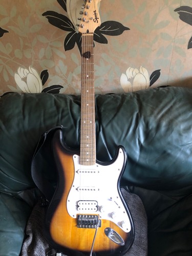 Electric guitar used squier - guitar, by
