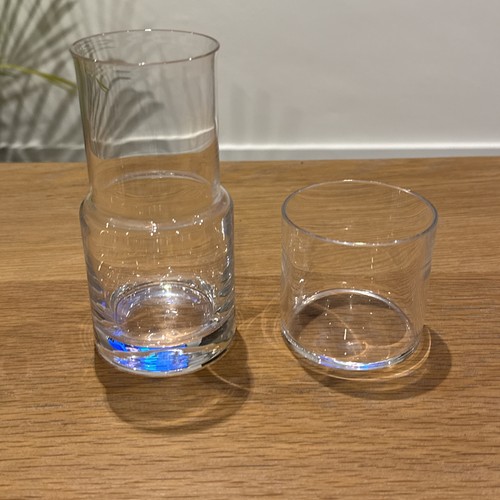 Vintage plain glass water - plain,