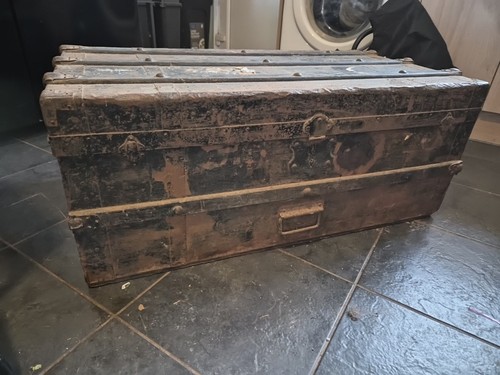 Large antique wood and metal - large,