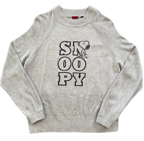 Peanuts snoopy grey knit - peanuts,