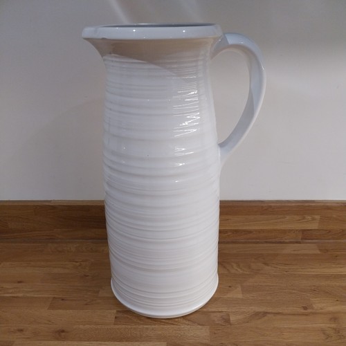 Extra large white ceramic jug - ceramic,