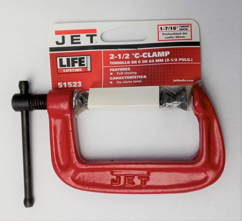 Jet 51523 c clamp - 51523, 2-1/2"