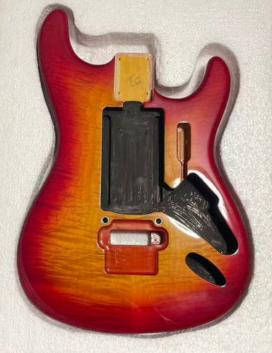 Sunburst guitar body - sunburst, flame