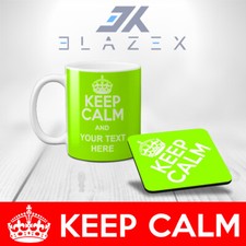 KEEP CALM PERSONALISED MUG AND