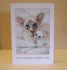  LARGE SIAMESE CAT AND KITTEN