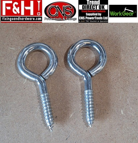 Screw eye hook - screw, in