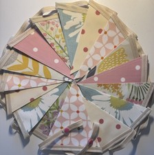Handmade Oilcloth Bunting -