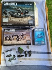 Mega Bloks Mega Construx Call Of Duty Seal Team +  Beach Assault + Specialist
