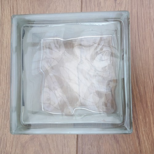Wavy glass brick - glass, 190mm
