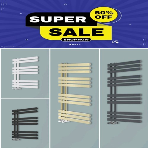 Towel rail flat panel radiator - towel,