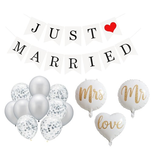 Just married decorations - just,