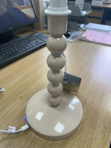 Beige bubble lamp - , cordless