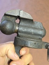 Vintage Unusual Baby Vice Bench Mountable Jewellers Watchmaker With 2" Wide Jaws