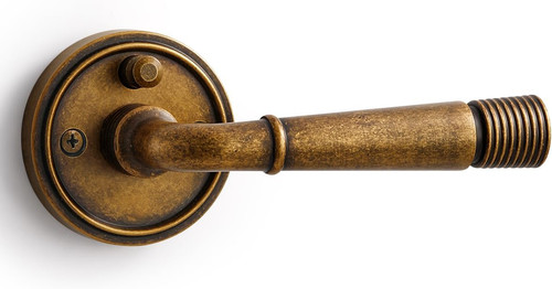 Antique brass privacy door - antique,