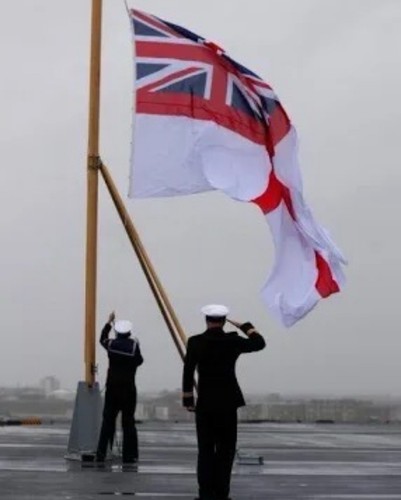 Royal navy white ensign - navy,