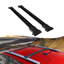 Roof Racks Cross Bars For Peugeot Partner Tepee 2008-2018 2 Pcs Black