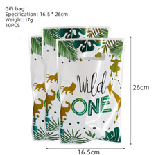 Wild One Gift Bag Zoo Animal